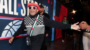 Spike Lee wears pro-Palestinian outfit to NBA All-Star Game with Israeli-born player competing