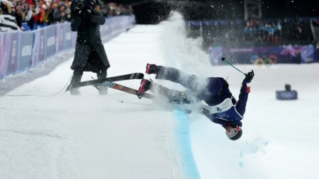 US skier’s quest for Olympic gold comes to a crushing halt after terrifying crash