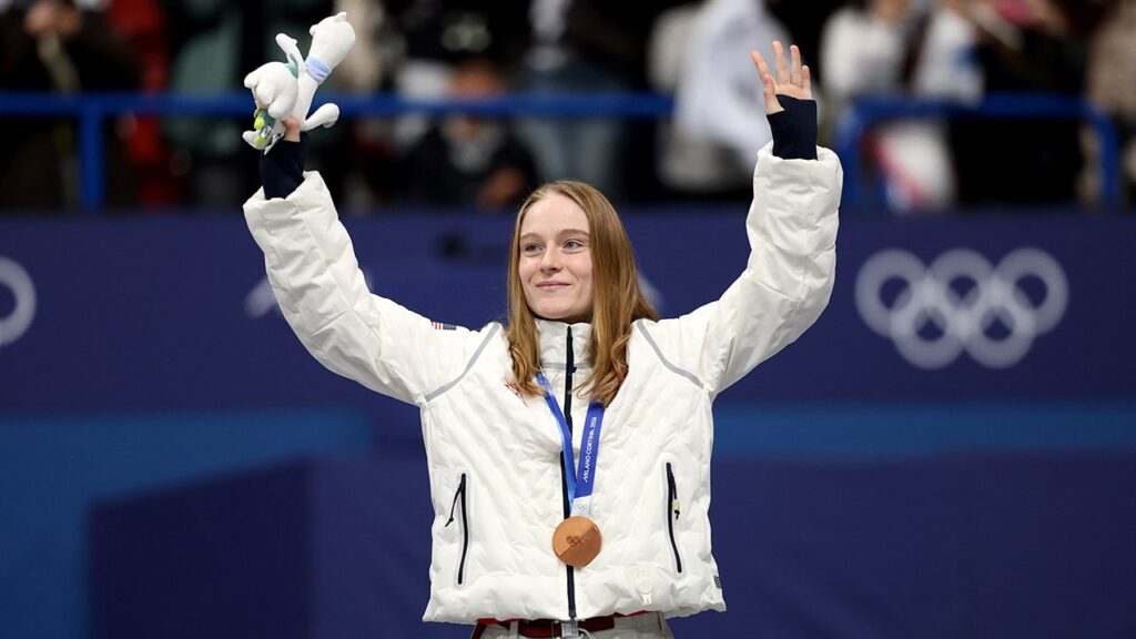 Corinne Stoddard breaks US women's Olympic short track medal drought with bronze win at Winter Games