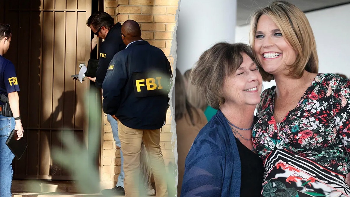 Split image FBI investigators tucson and nancy and savannah guthrie