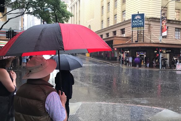 Friday is predicted to be rainy in Brisbane. 