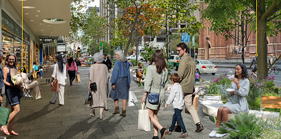 Plans for Perth’s Williams street in the report.