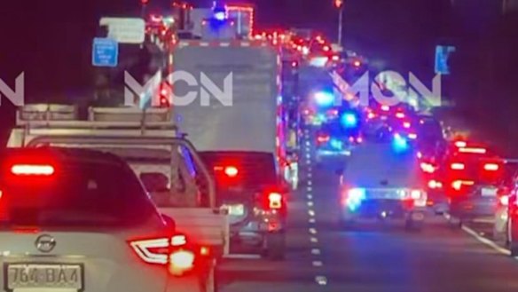 Sections of the Bruce Highway were closed until about 5am.