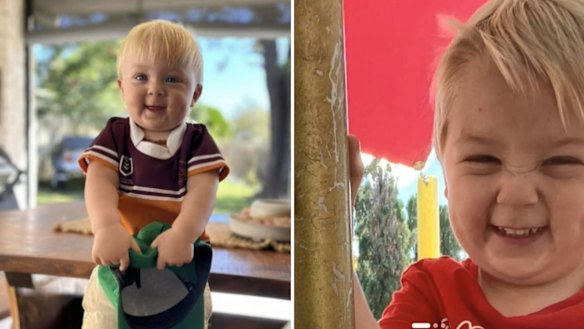 Caden Case, 3, died in the foyer of Beenleigh Police Station following a car crash.