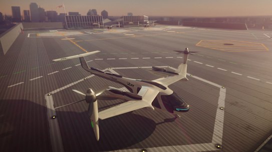 Image of Uber aircraft