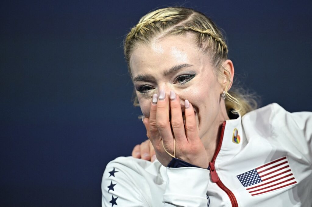 Team USA’s Amber Glenn Gives Raw Interview After Final Olympic Skate