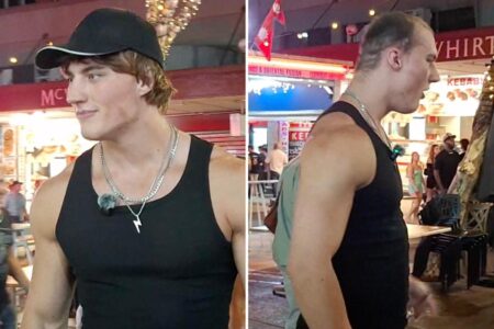 Popular looksmaxxing influencer Androgenic has wig snatched off his head in humiliating public stunt