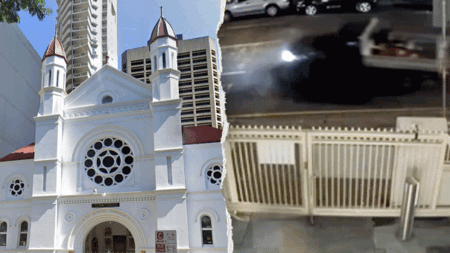 Truck caught on camera plowing into famed Australian synagogue in alleged hate crime