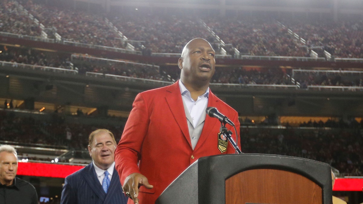 Charles Haley being honored