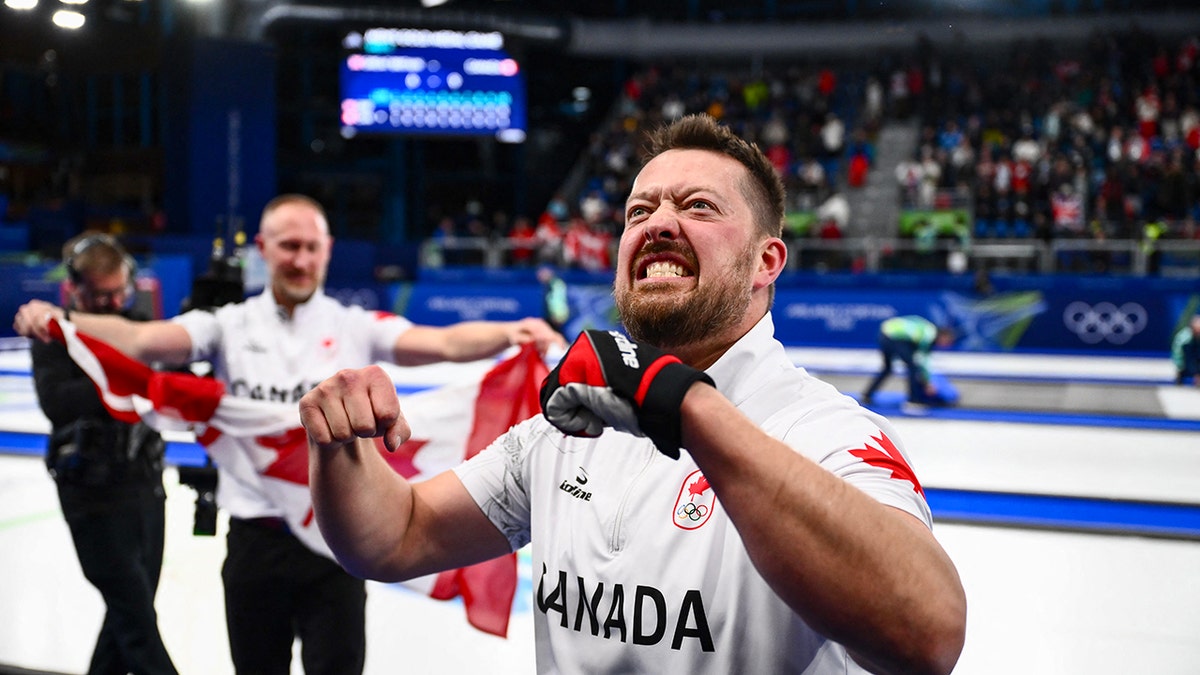 Curling celebration
