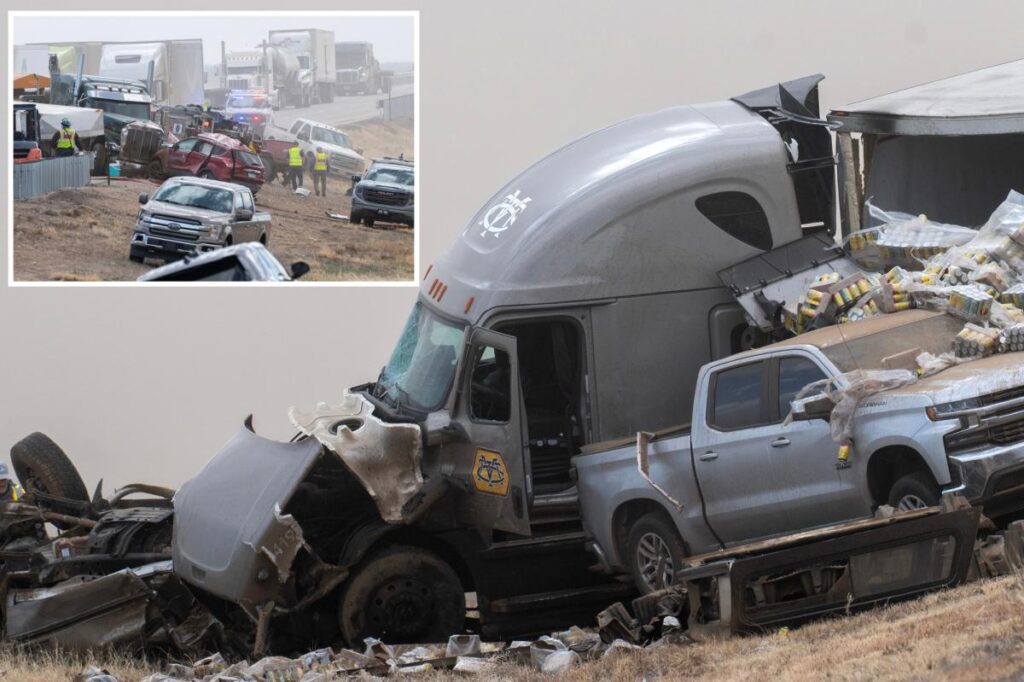Four dead in massive pileup involving over 30 cars on Colorado interstate