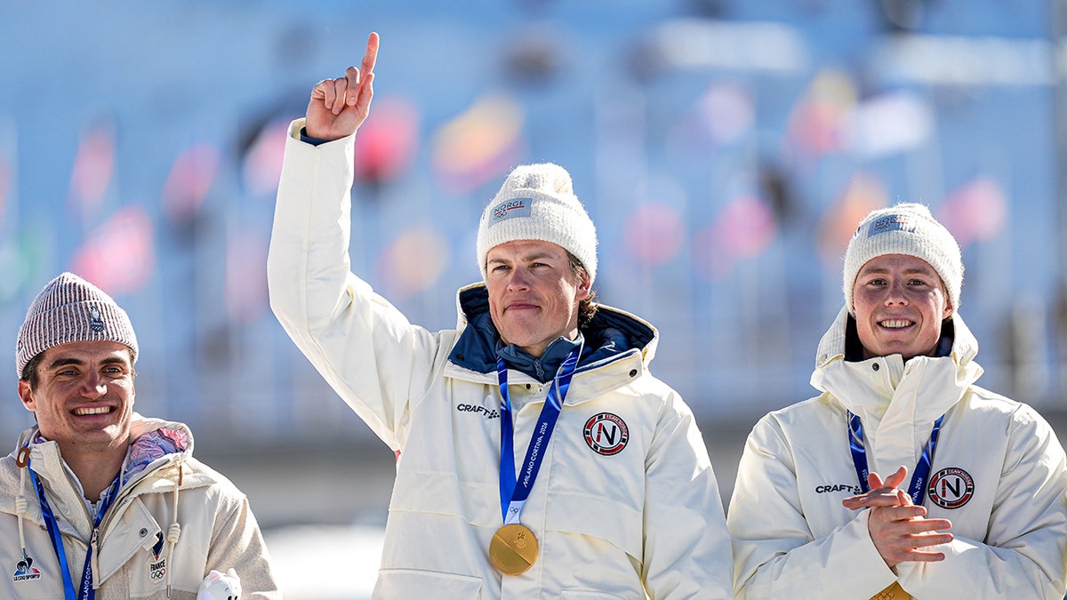 Johannes Klaebo with gold