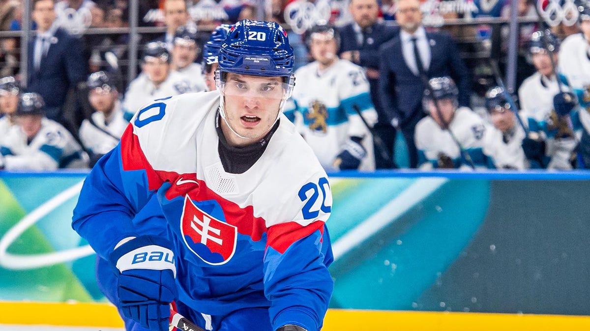 Juraj Slafkovsky on ice