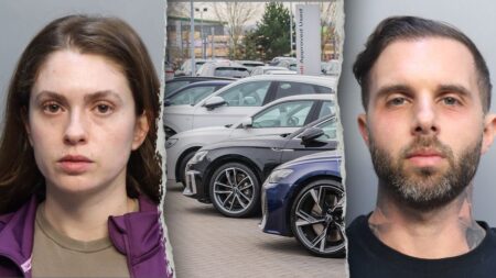 High-end car hustle crashes as couple accused of flipping luxury rides with bogus titles