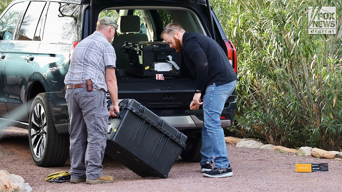 Forensic investigators arrives at the home of Nancy Guthrie