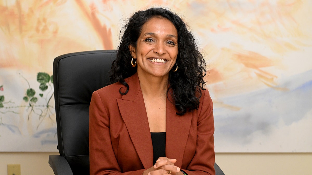 Nithya Raman attending a National Coming Out Day event.
