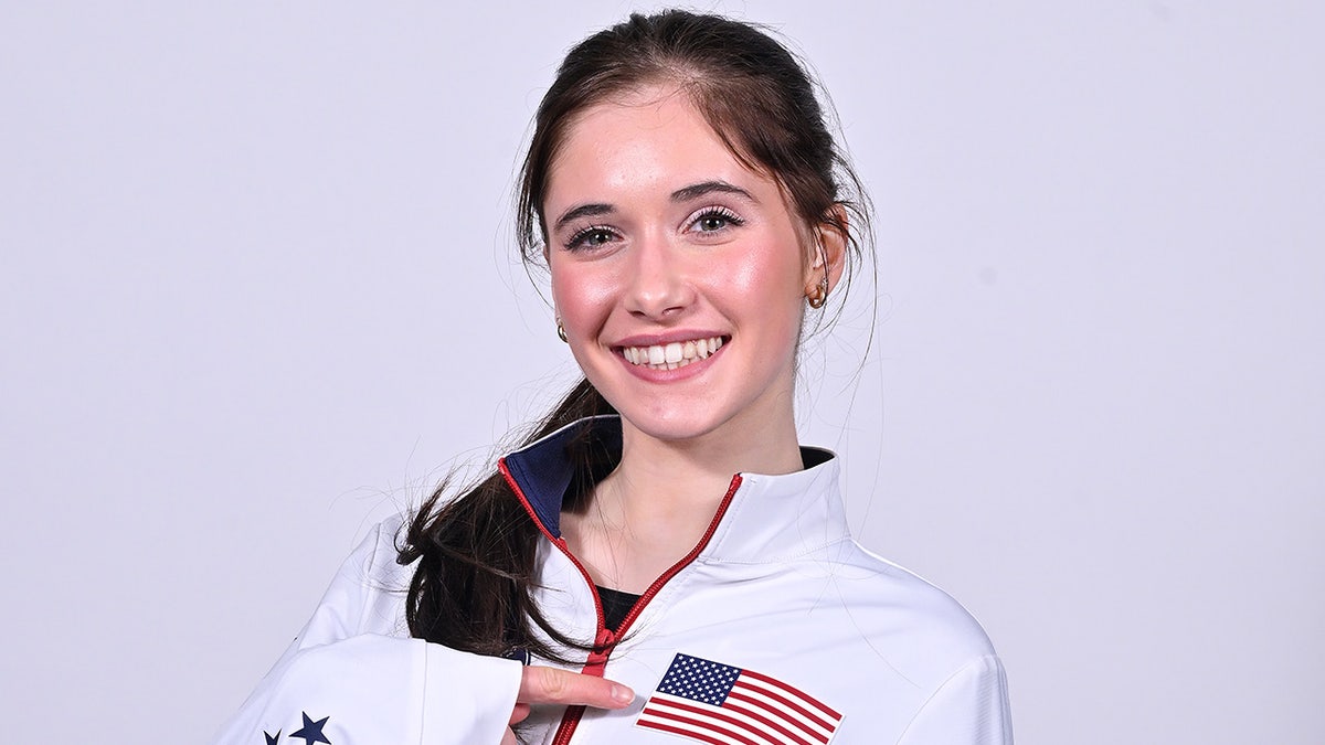 Isabeau Levito poses in Team USA gear