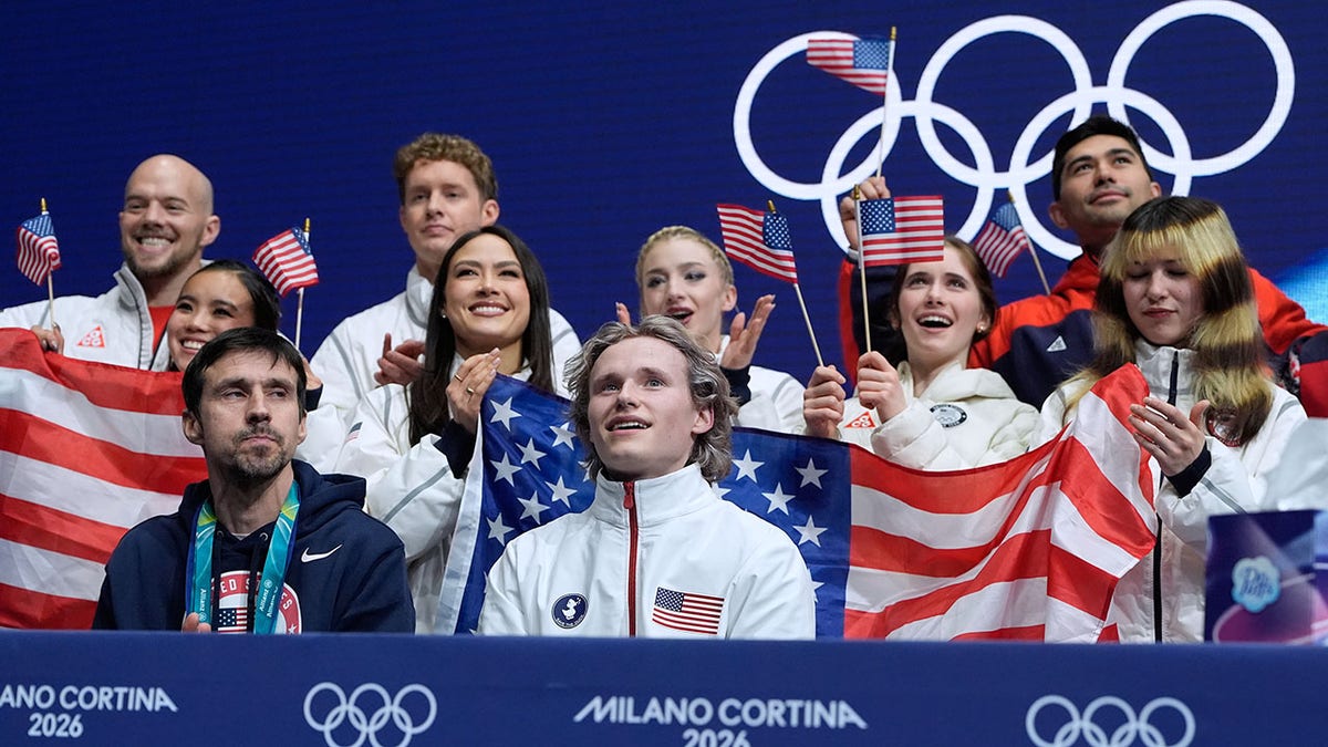 Team USA awaits the score