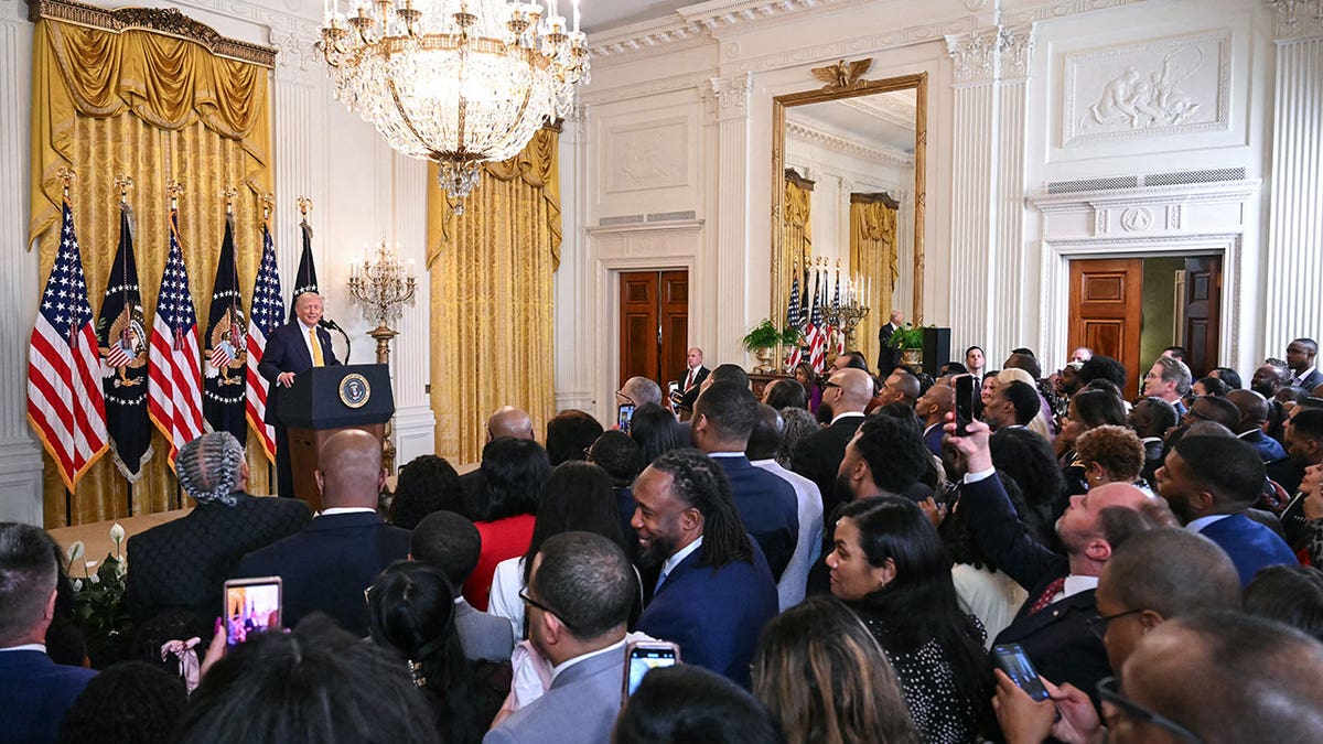 President Trump speaks at Black History Month event