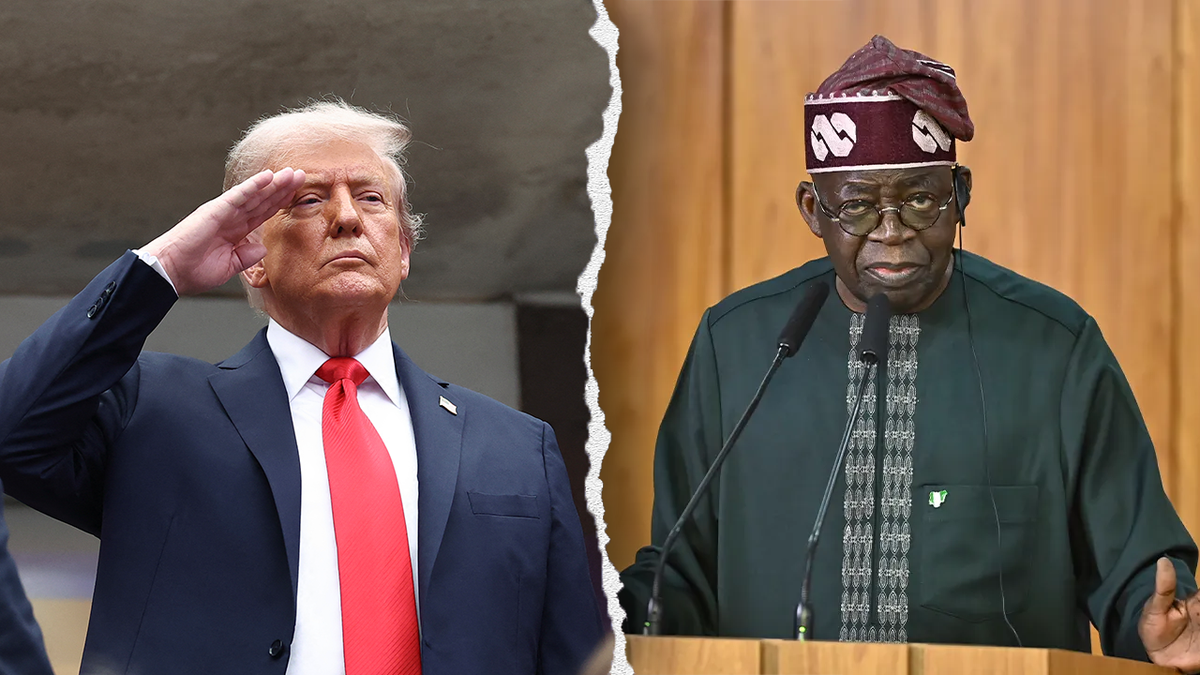 President Donald Trump and President of Nigeria Bola Tinubu