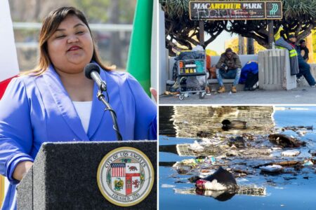 MacArthur Park filled back up with junkies and trash after Mayor Bass and councilwoman’s cleanup