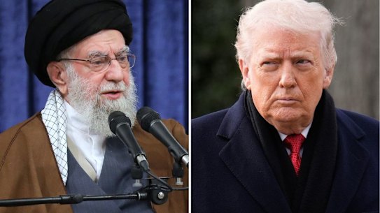 Iranian Supreme Leader Ayatollah Ali Khamenei and US President Donald Trump.