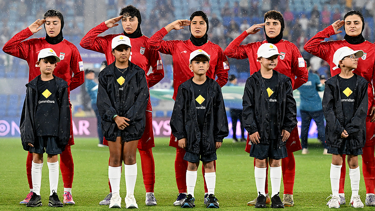 Iran's women soccer players