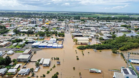 Drone images of Bundaberg and Burnett River on Tuesday, March 10 afternoon.