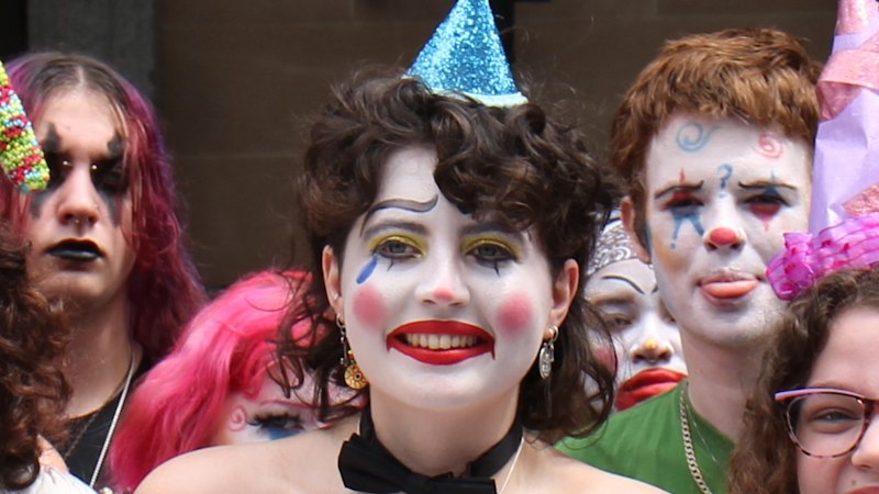 Clowns gather to highlight ‘poor behaviour’ of elected officials