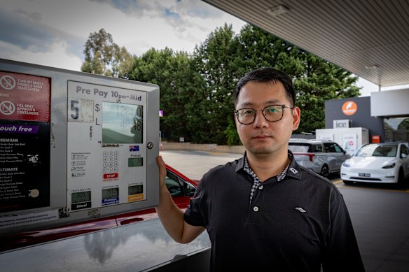 Wantirna resident Frank Liang says high fuel prices will soon begin to affect the cost of other essentials.