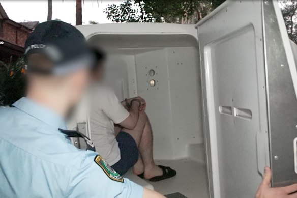The teacher was arrested at a home in northern Sydney.