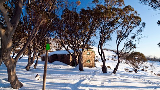 Cleve Cole Hut at Mount Bogong.