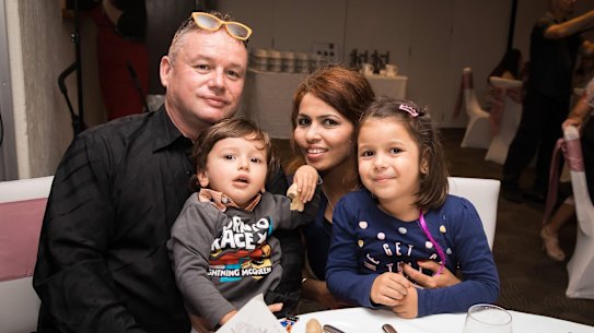 Since leaving mainstream school, Brisbane mother Sandy Whiteman (pictured with her husband and children) has launched a group called Purely Home Learning supporting other families leaving the system.