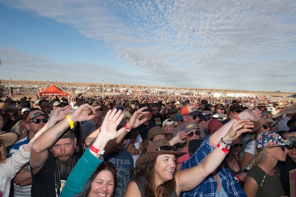 Birdsville Big Red Bash brings up to 10,000 people to the outback Queensland town.