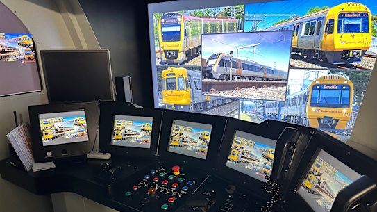A Queensland Rail train simulator.