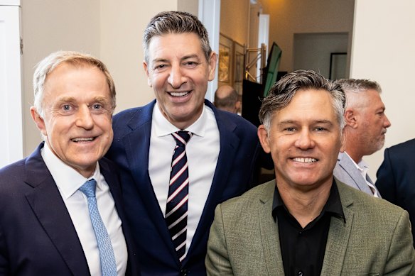 Nine chairman 
Peter Tonagh, WA Liberal leader Basil Zempilas and Greens leader Brad Pettitt. 