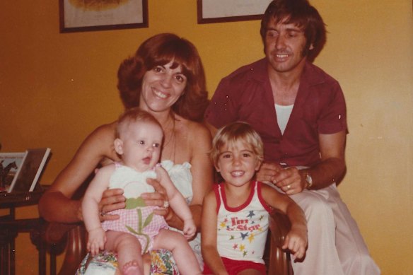 Helen and Arthur Lister with their young children in 1980.
