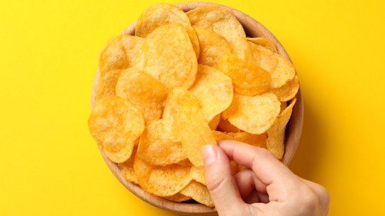 Crisps: Bet you can't stop at just one.