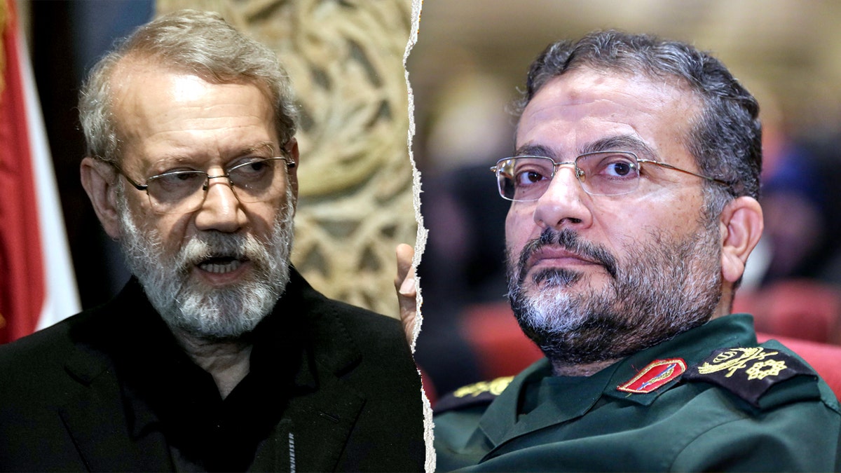 Ali Larijani and Gholamreza Soleimani