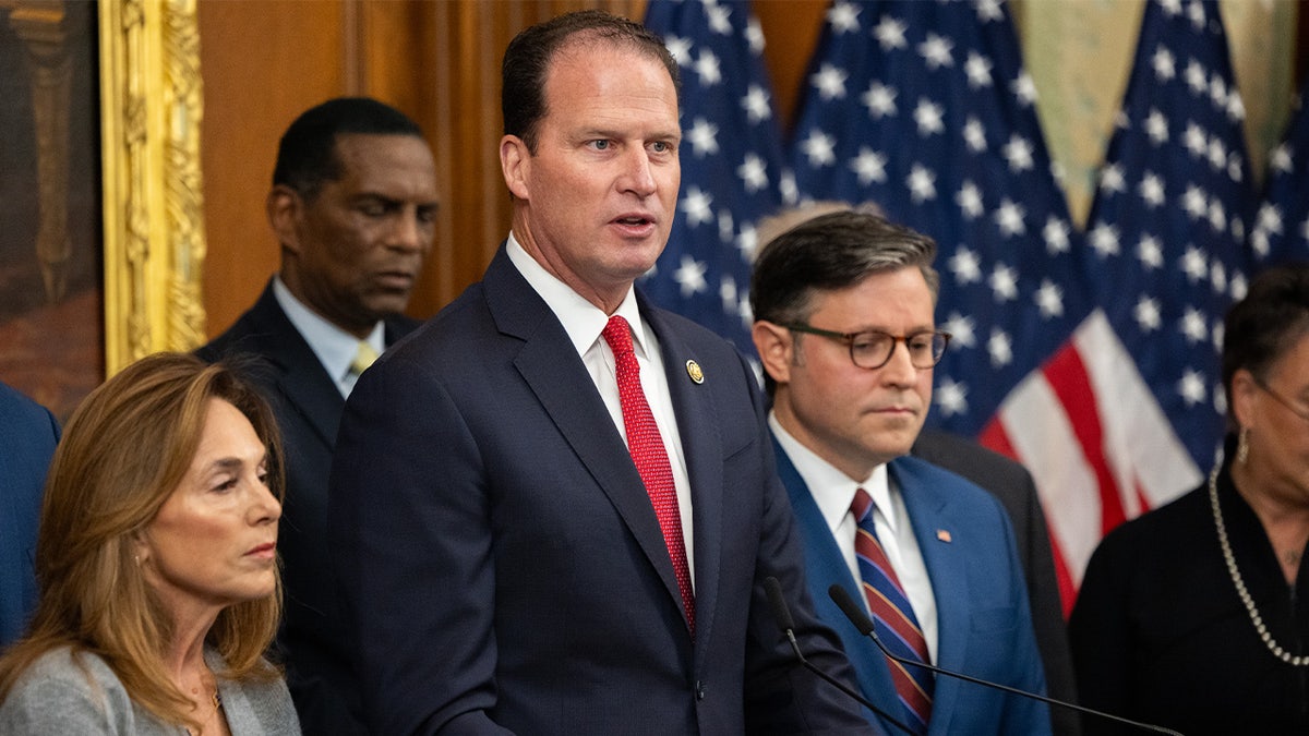 House Republicans gather at a press conference