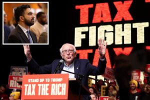 Mamdani skips Bernie Sanders’ Bronx ‘Tax the Rich’ rally as tensions over lefty legislation mount with Gov. Hochul