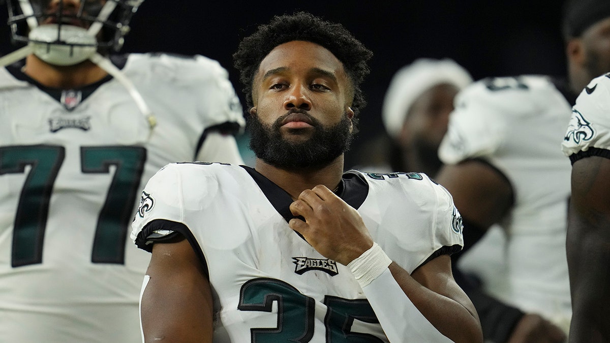 Boston Scott during an Eagles game