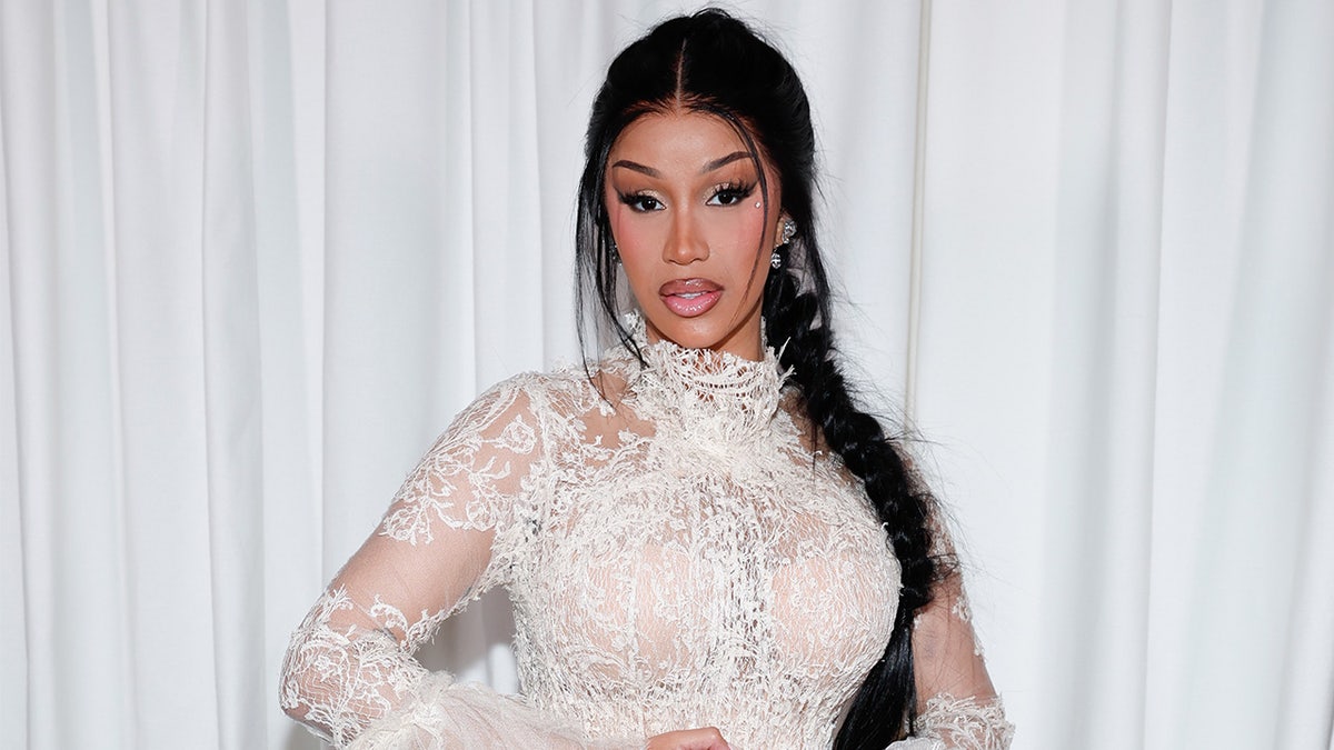 Cardi B walks red carpet at Paris Fashion Week