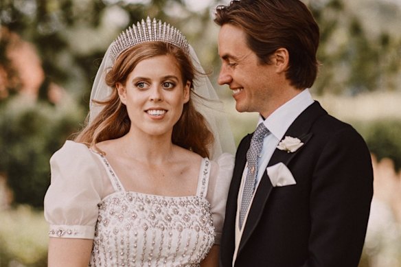 Princess Beatrice and Edo Mapelli Mozzi at their wedding in 2020.
