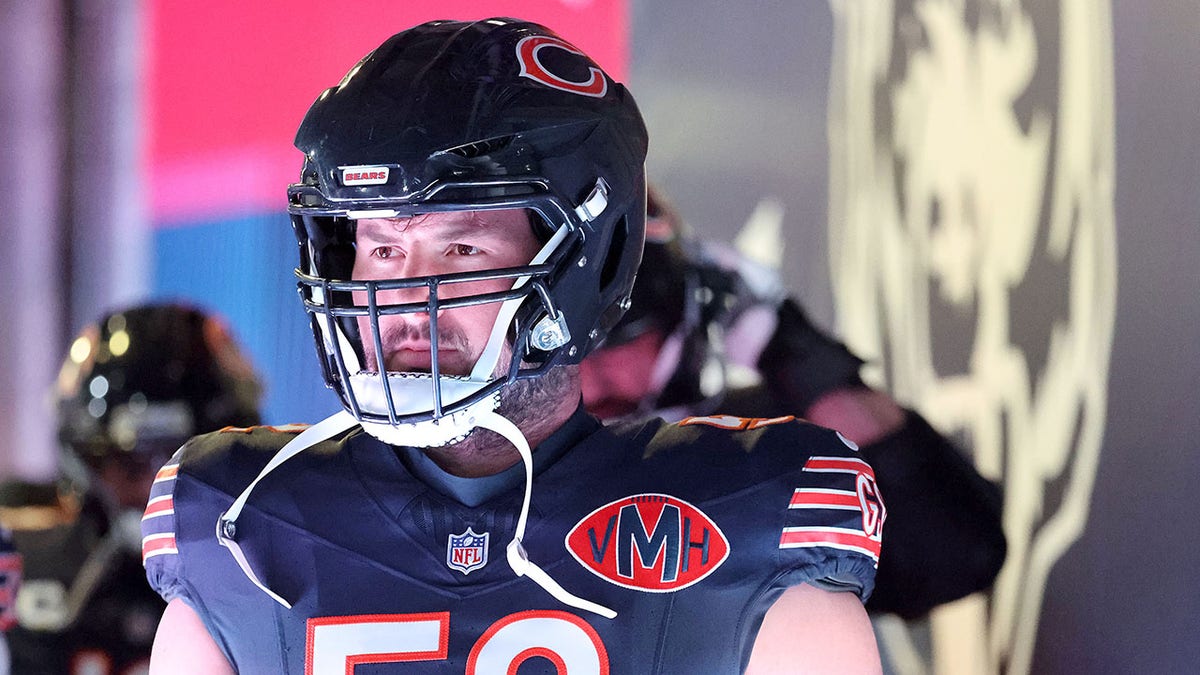 Drew Dalman takes the field