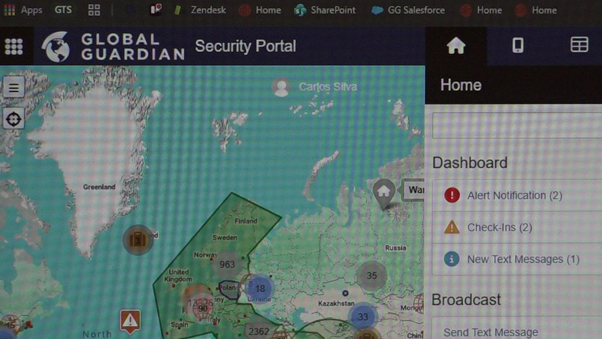 Global Guardian portal for security firm