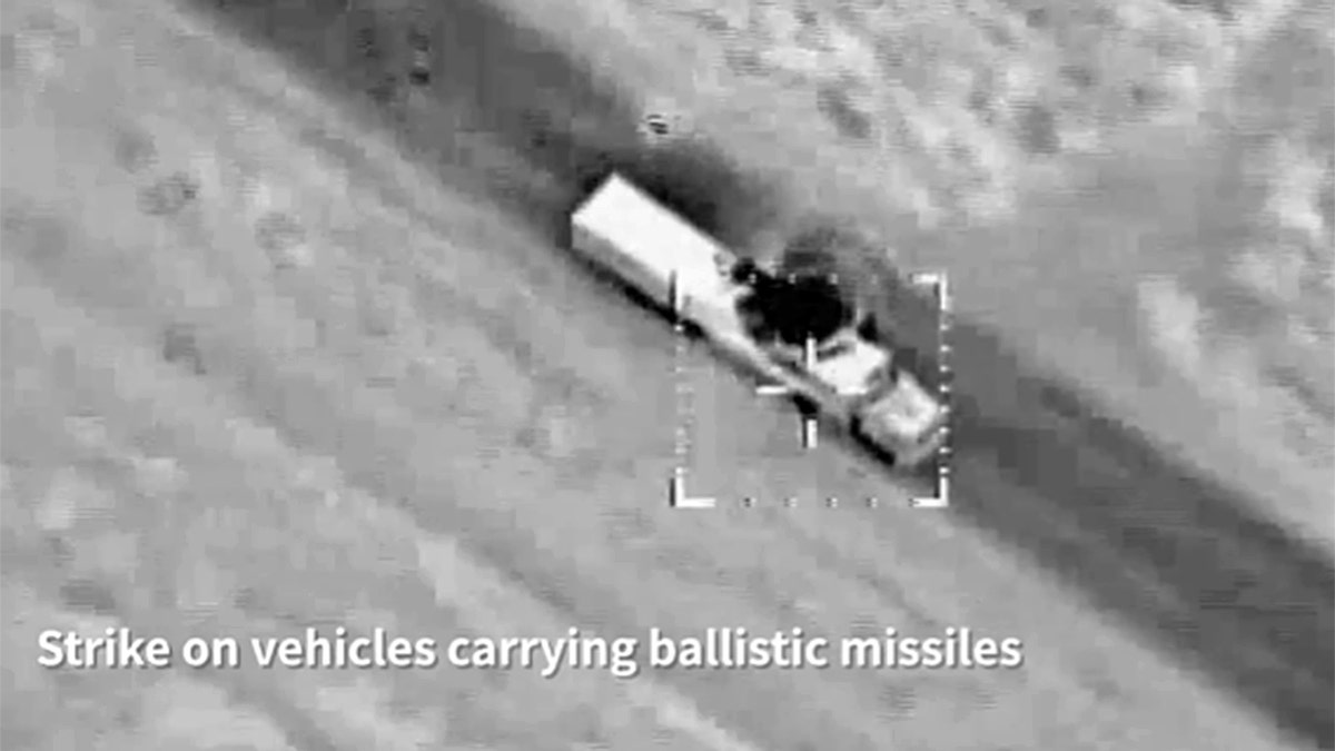 Vehicle on fire in Iran