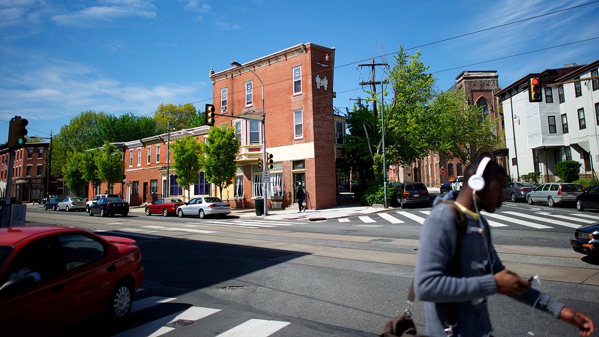 People walk in front of Philadelphia abortion clinic