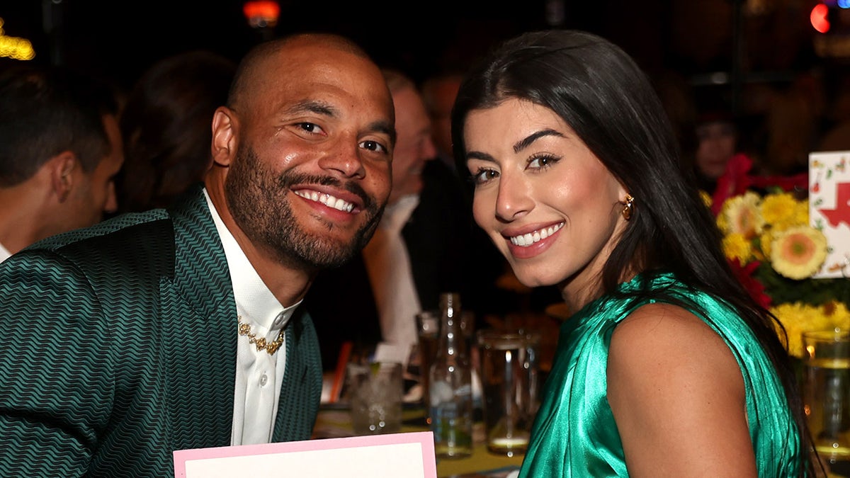 Dak Prescott and Sarah Jane Ramos at a foundation event