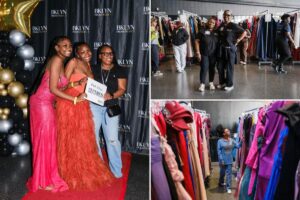 Exclusive | Teens flock to NYC’s biggest ever prom dress shopping event — where they get to pick out dresses and tuxes for free